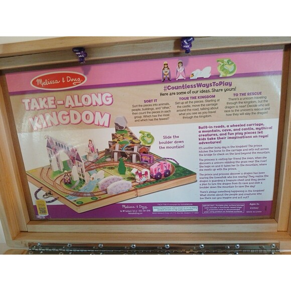 Melissa &Doug Take-Along Kingdom & Case Partial Missing A Few Pieces Super Nice - Picture 16 of 16